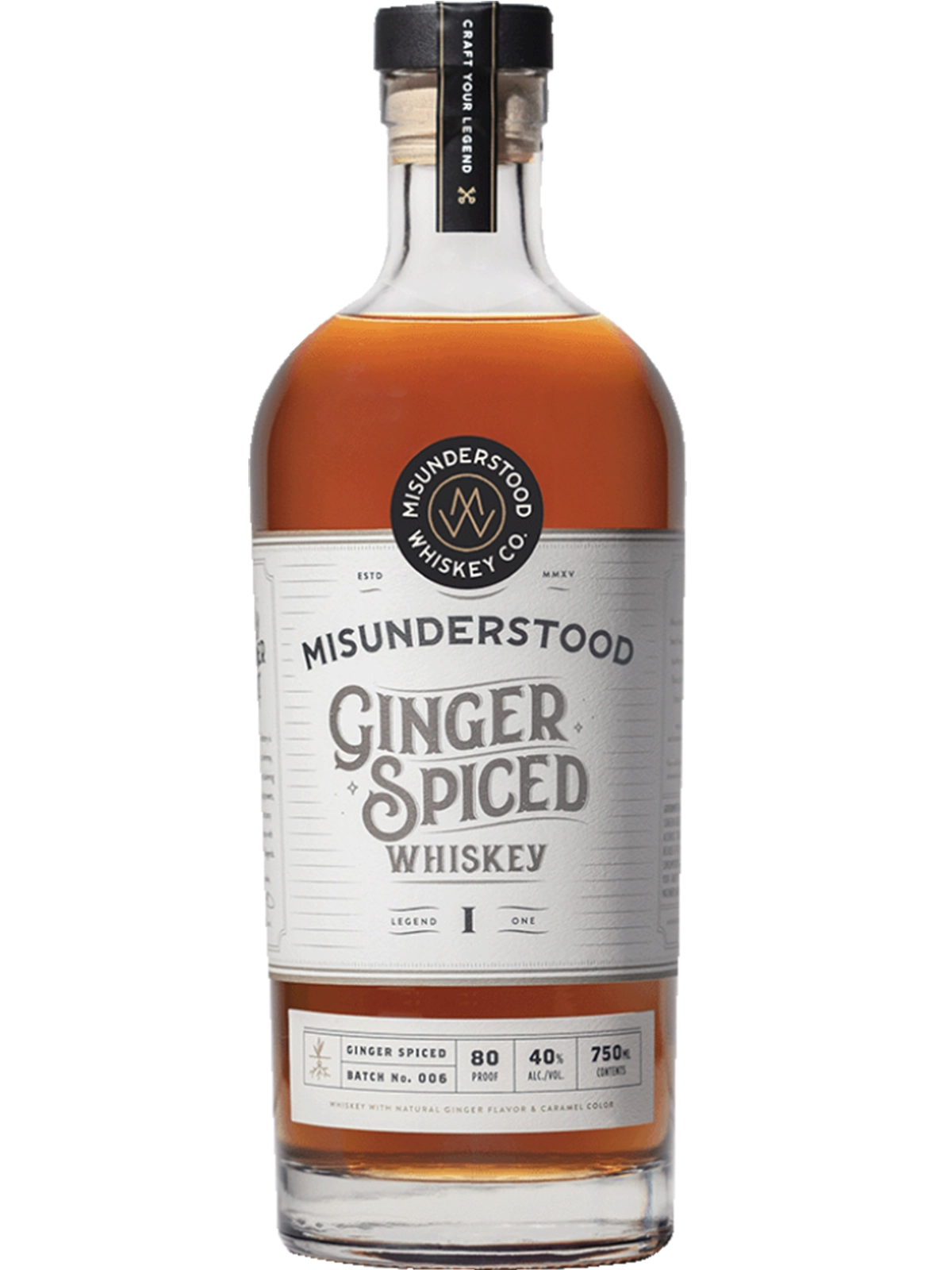 Misunderstood Ginger Blended Whiskey 750ml